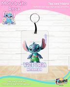 Monstruito Rosa 💖 - Etiquetas Escolares Premium Personalizadas