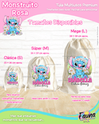 Monstruito Rosa 💖 - Etiquetas Escolares Premium Personalizadas