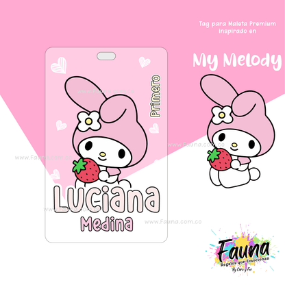 Etiquetas Escolares Premium Personalizadas – My Melody 🎀🌸