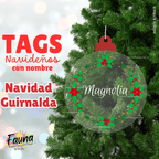 Navidad Guirnalda – Tag Navideño Personalizado 🎄