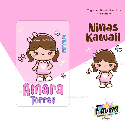 Etiquetas Escolares Premium Personalizadas – Niñas Kawaii 🌸