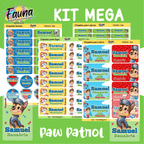 Paw Patrol 🐾 - Etiquetas Escolares Premium Personalizadas