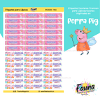 Peppa Pig 🐷 - Etiquetas Escolares Premium Personalizadas