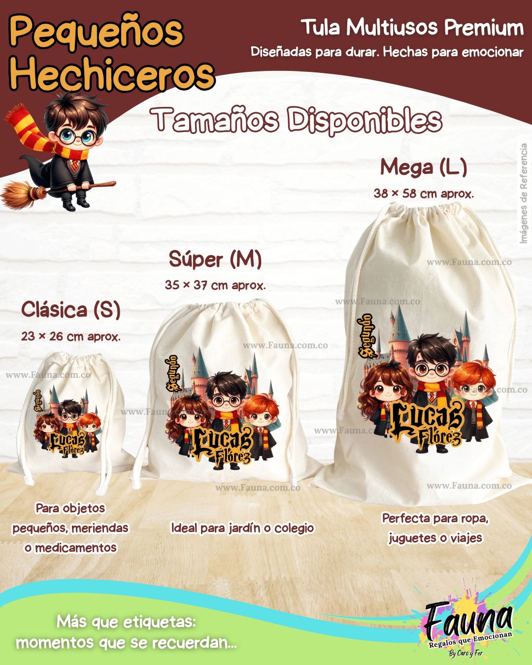 Pequeños Hechiceros 🪄 - Etiquetas Escolares Premium Personalizadas