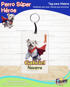 Perro Súper Héroe 🐶 - Etiquetas Escolares Premium Personalizadas