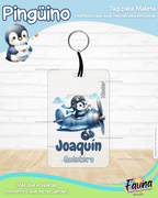 Pingüino ❄️ - Etiquetas Escolares Premium Personalizadas