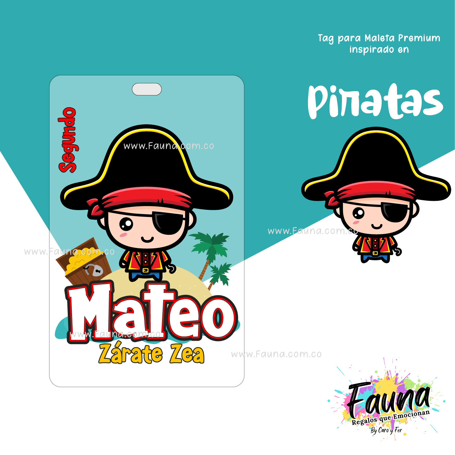 Piratas 🏴‍☠️ - Etiquetas Escolares Premium Personalizadas