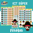 Piratas 🏴‍☠️ - Etiquetas Escolares Premium Personalizadas