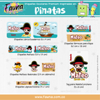 Piratas 🏴‍☠️ - Etiquetas Escolares Premium Personalizadas
