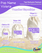 Pop Name – Violeta 💜 - Tula personalizada – multiusos con nombre