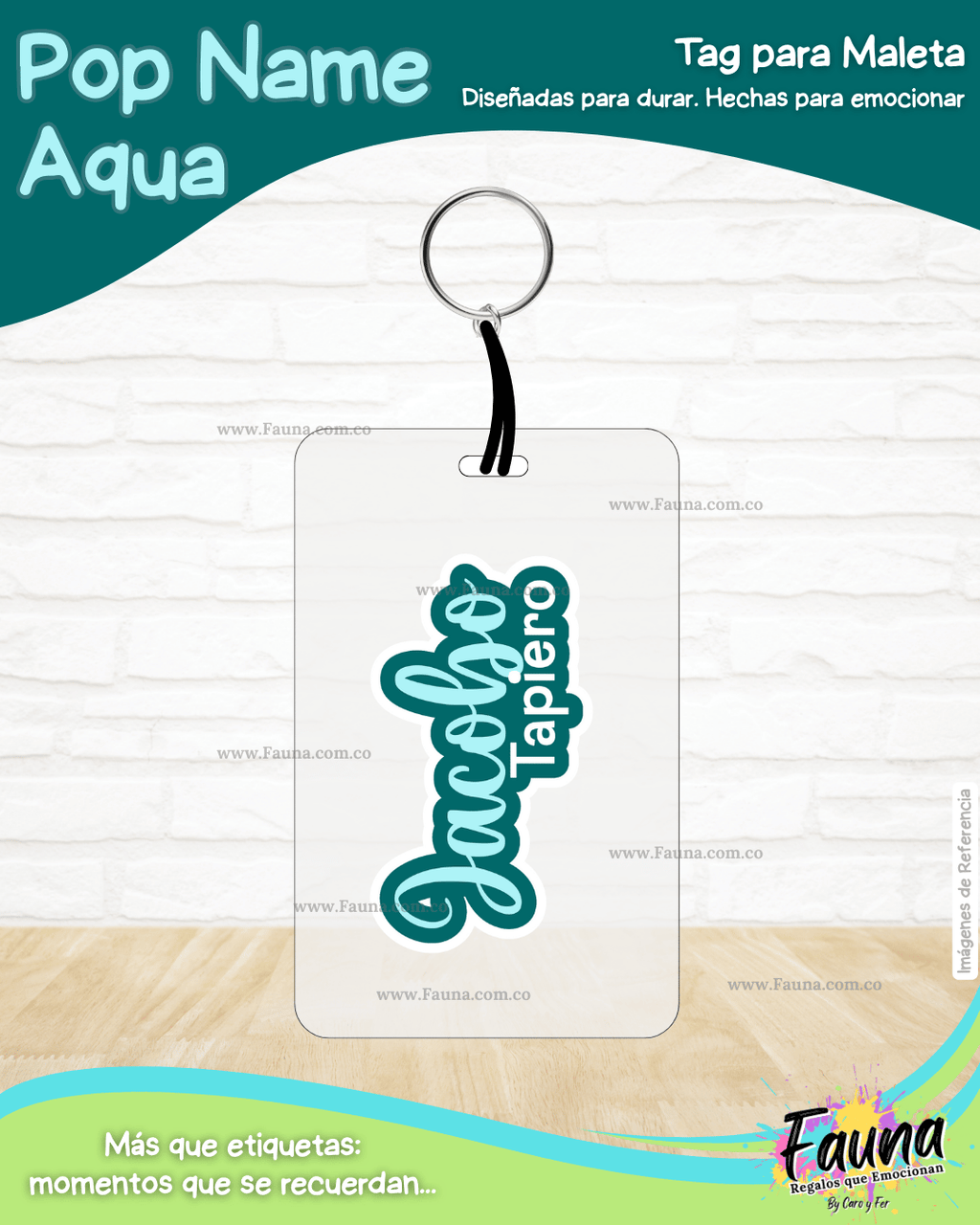 Pop Name – Aqua 💧 - Etiquetas Escolares Premium Personalizadas