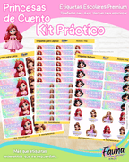 Princesas de Cuento 👑 - Etiquetas Escolares Premium Personalizadas