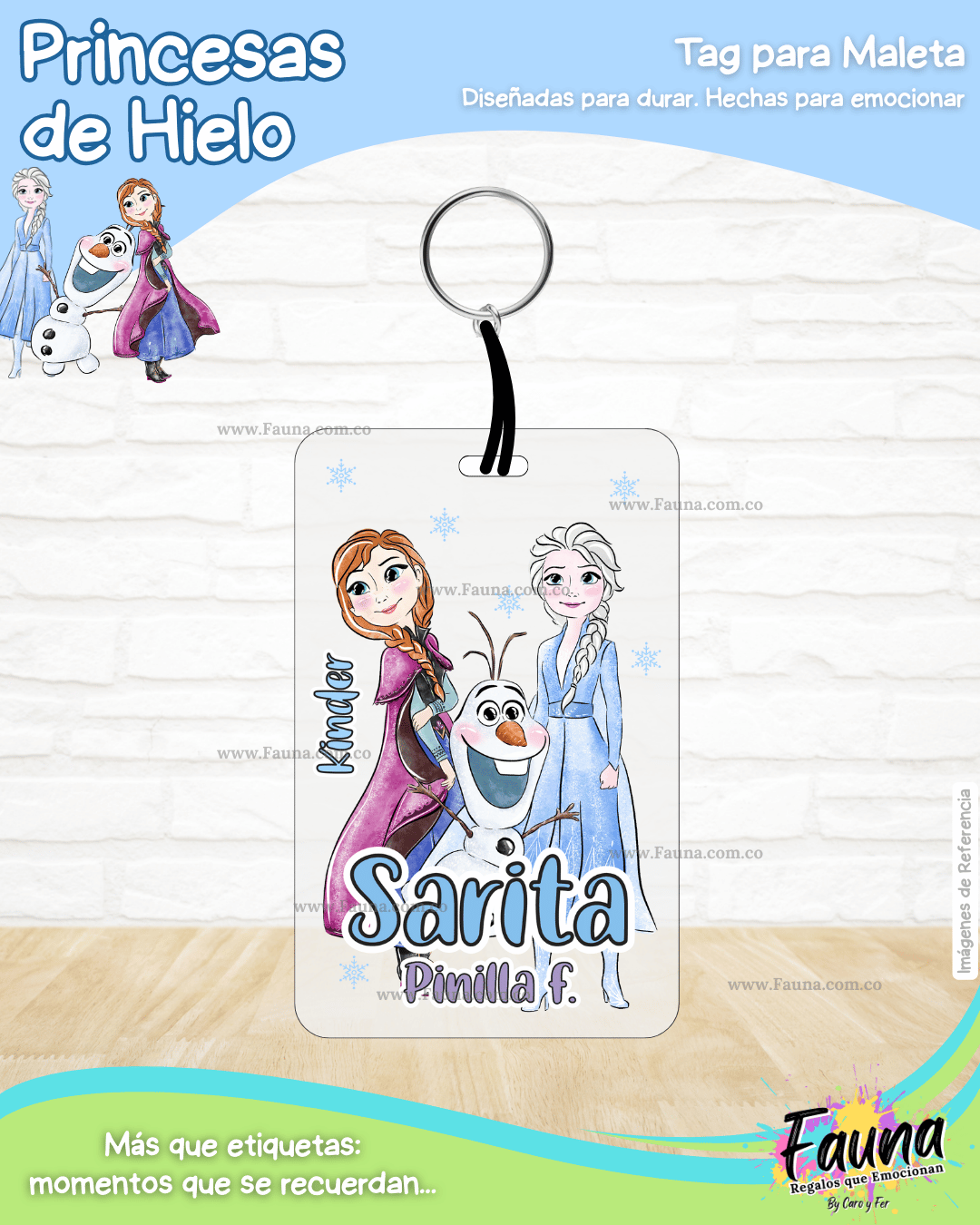 Princesas de Hielo ❄️ - Etiquetas Escolares Premium Personalizadas