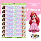 Princesas Disney 👑 - Etiquetas Escolares Premium Personalizadas
