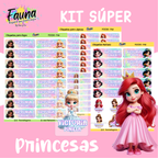 Princesas Disney 👑 - Etiquetas Escolares Premium Personalizadas
