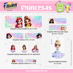 Princesas Disney 👑 - Etiquetas Escolares Premium Personalizadas