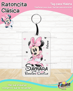 Ratoncita Clásica 🎀 - Etiquetas Escolares Premium Personalizadas