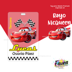 Rayo McQueen ⚡ - Etiquetas Escolares Premium Personalizadas