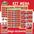 Rayo McQueen ⚡ - Etiquetas Escolares Premium Personalizadas