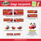 Rayo McQueen ⚡ - Etiquetas Escolares Premium Personalizadas