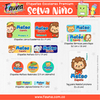 Selva Niño 🦁 - Etiquetas Escolares Premium Personalizadas
