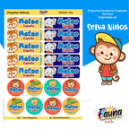 Selva Niño 🦁 - Etiquetas Escolares Premium Personalizadas