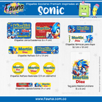 Etiquetas Escolares Premium Personalizadas – inspiradas en Sonic 🌀🐾 - Fauna Regalos que emocionan