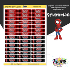 Spiderman 🕷️ - Etiquetas Escolares Premium Personalizadas