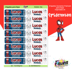 Spiderman 🕷️ - Etiquetas Escolares Premium Personalizadas