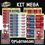 Spiderman 🕷️ - Etiquetas Escolares Premium Personalizadas