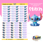 Stitch Rosa 🏝️ - Etiquetas Escolares Premium Personalizadas