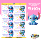 Stitch Rosa 🏝️ - Etiquetas Escolares Premium Personalizadas