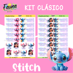 Stitch Rosa 🏝️ - Etiquetas Escolares Premium Personalizadas