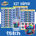 Stitch Azul 💙 - Etiquetas Escolares Premium Personalizadas