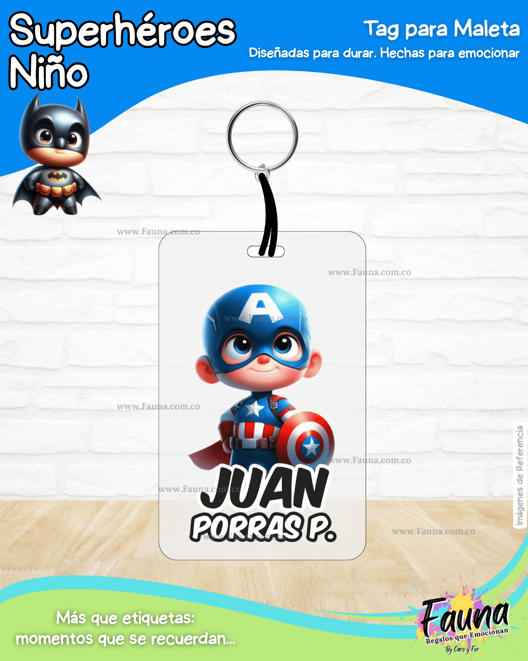 Superhéroes Niño 🦸‍♂️ - Etiquetas Escolares Premium Personalizadas