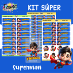 Superman 🛡️ - Etiquetas Escolares Premium Personalizadas