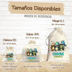 Dinosaurios - Tula personalizada para niños – multiusos con nombre