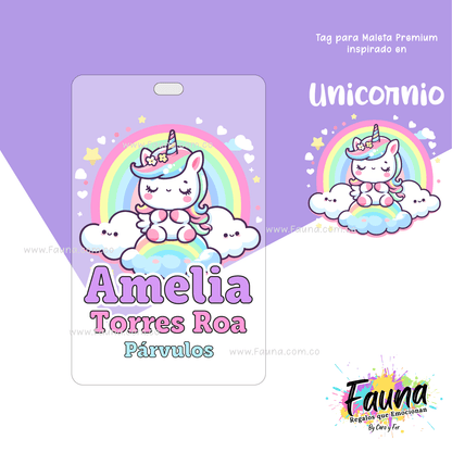 Etiquetas Escolares Premium Personalizadas – Unicornio 🦄