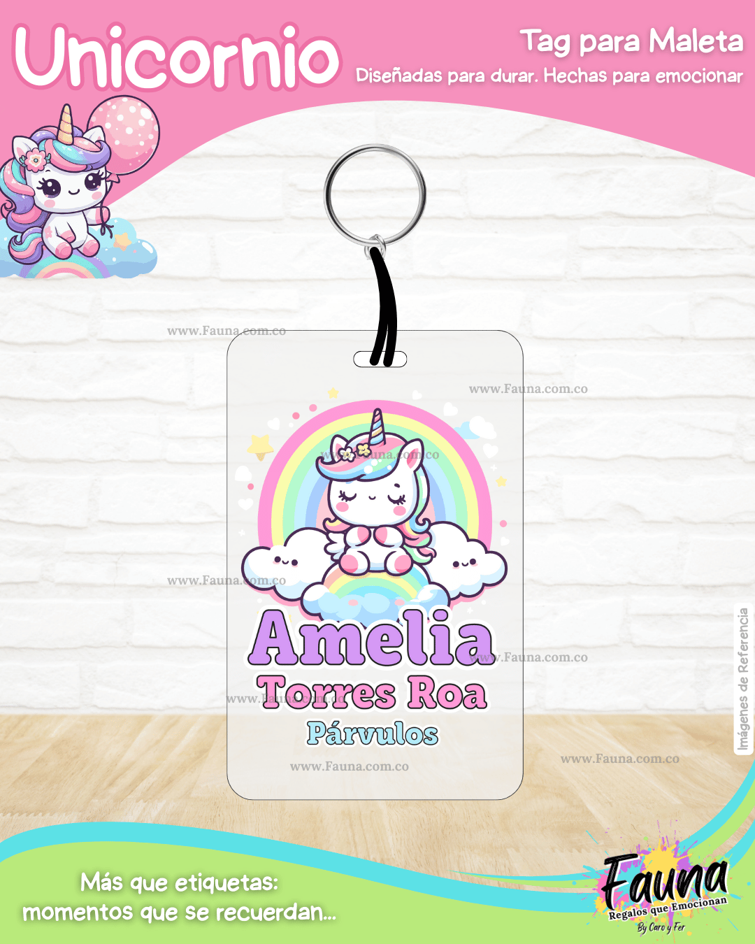 Unicornio 🦄 - Etiquetas Escolares Premium Personalizadas