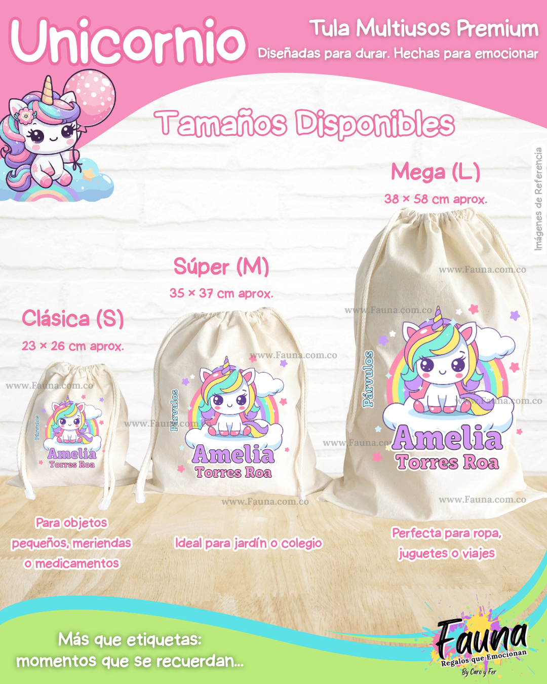 Unicornio 🦄 - Etiquetas Escolares Premium Personalizadas