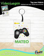 Videojuegos 🎮 - Etiquetas Escolares Premium Personalizadas