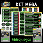 Videojuegos 🎮 - Etiquetas Escolares Premium Personalizadas