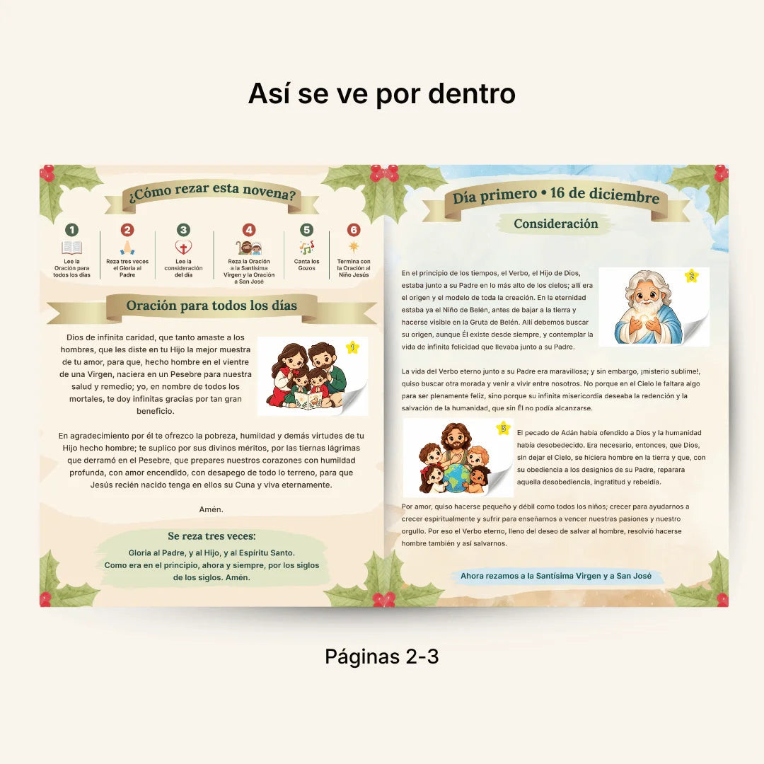 Novena de Navidad Tradicional – Álbum con Láminas tipo Panini