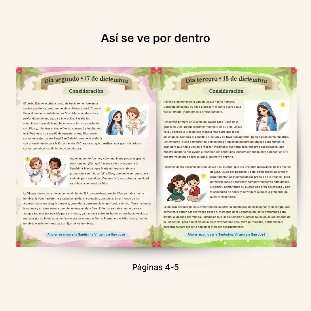 Novena de Navidad Tradicional – Álbum con Láminas tipo Panini
