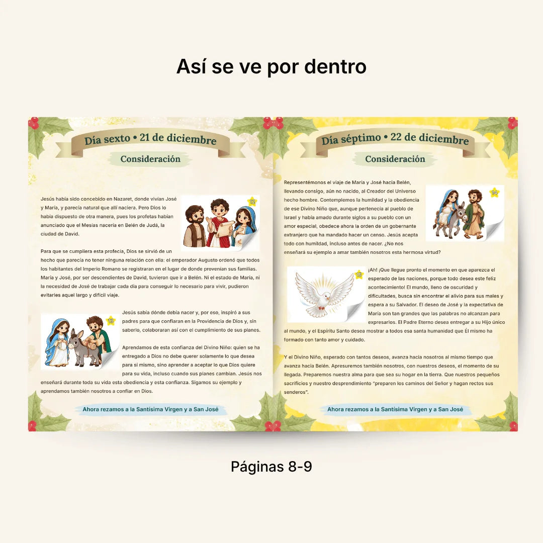 Novena de Navidad Tradicional – Álbum con Láminas tipo Panini