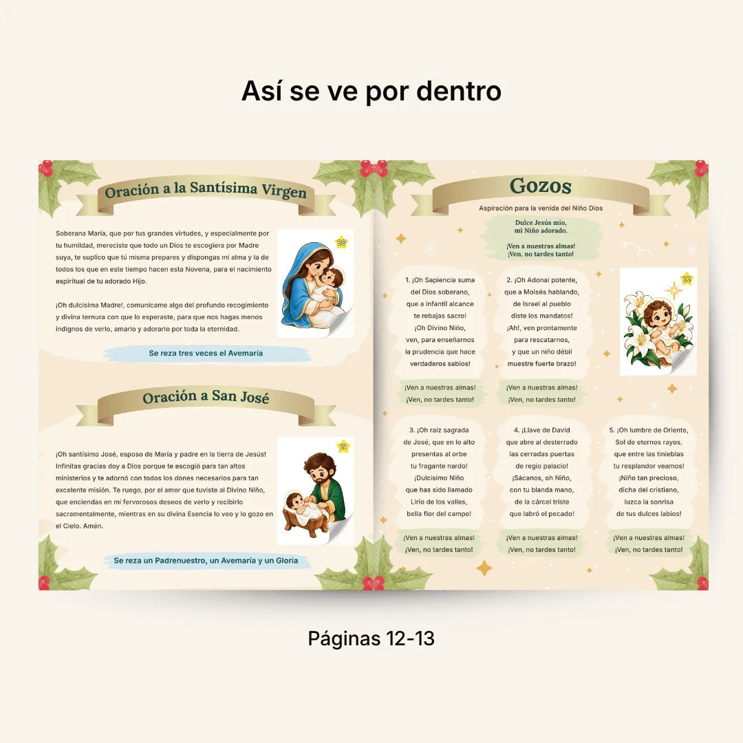 Novena de Navidad Tradicional – Álbum con Láminas tipo Panini