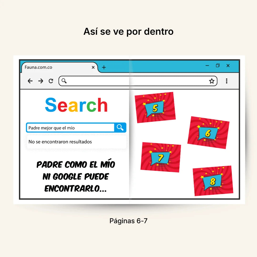 Álbum de Láminas para Papá Personalizado con 18 Fotos