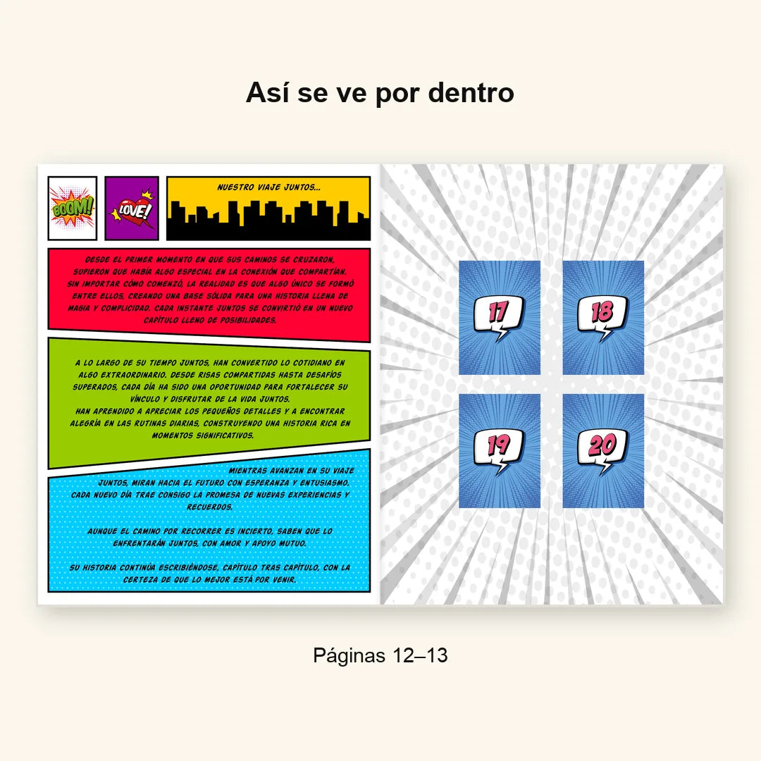 Álbum Súper Pareja Hombres — paginas 12 13