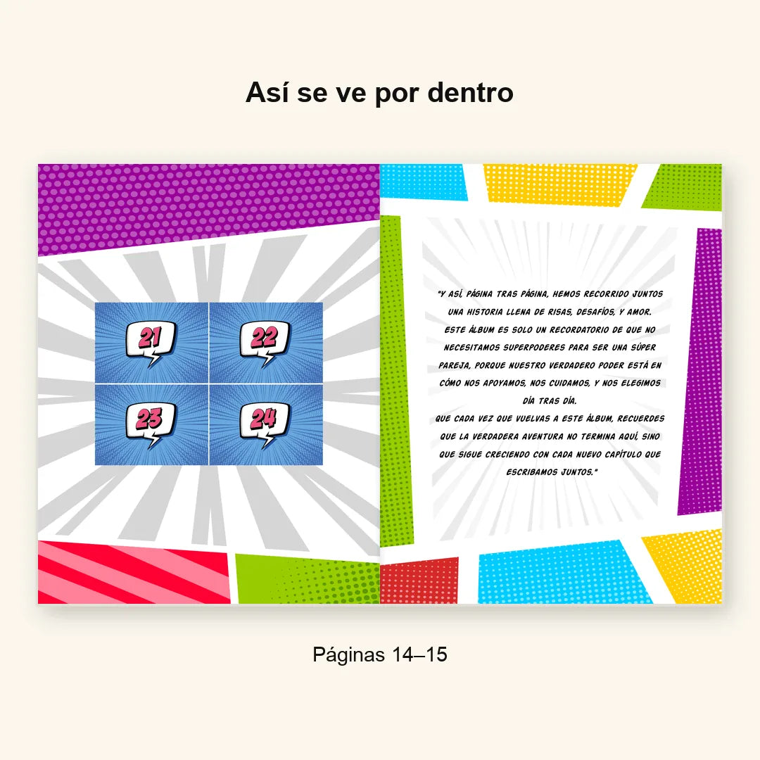 Álbum Súper Pareja Hombres — paginas 14 15