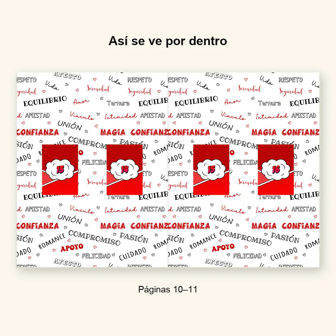 Álbum Súper Novios — paginas 10 11